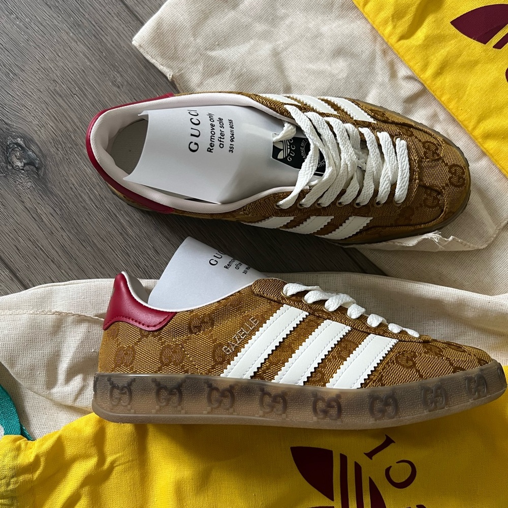 Gucci x Adidas Gazelle Sneakers Brand New